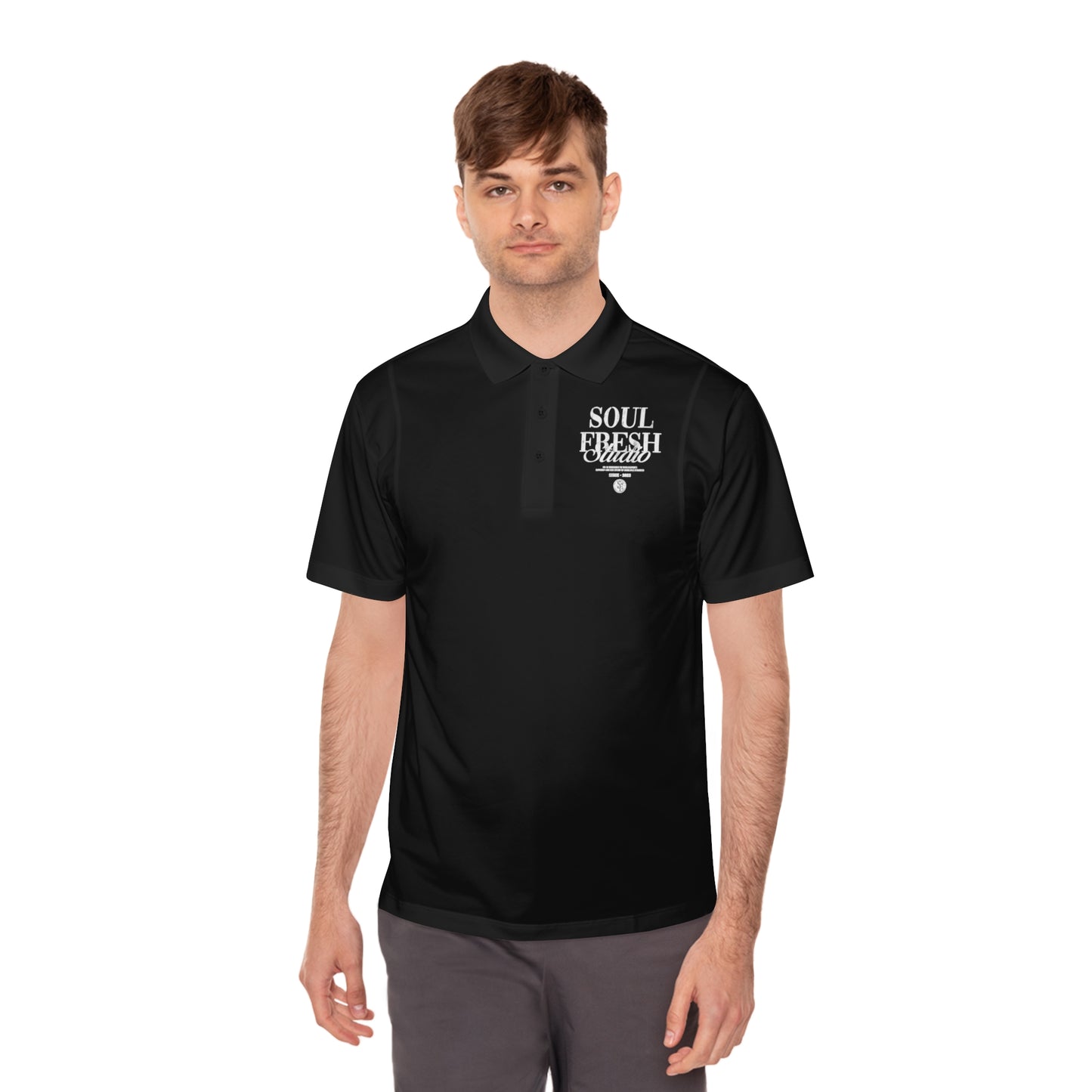 Men's Sport Polo Shirt - Spirit of Faith and Ambition Design