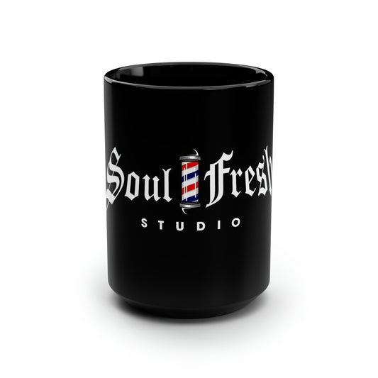 Soul Fresh Black Mug, 15oz