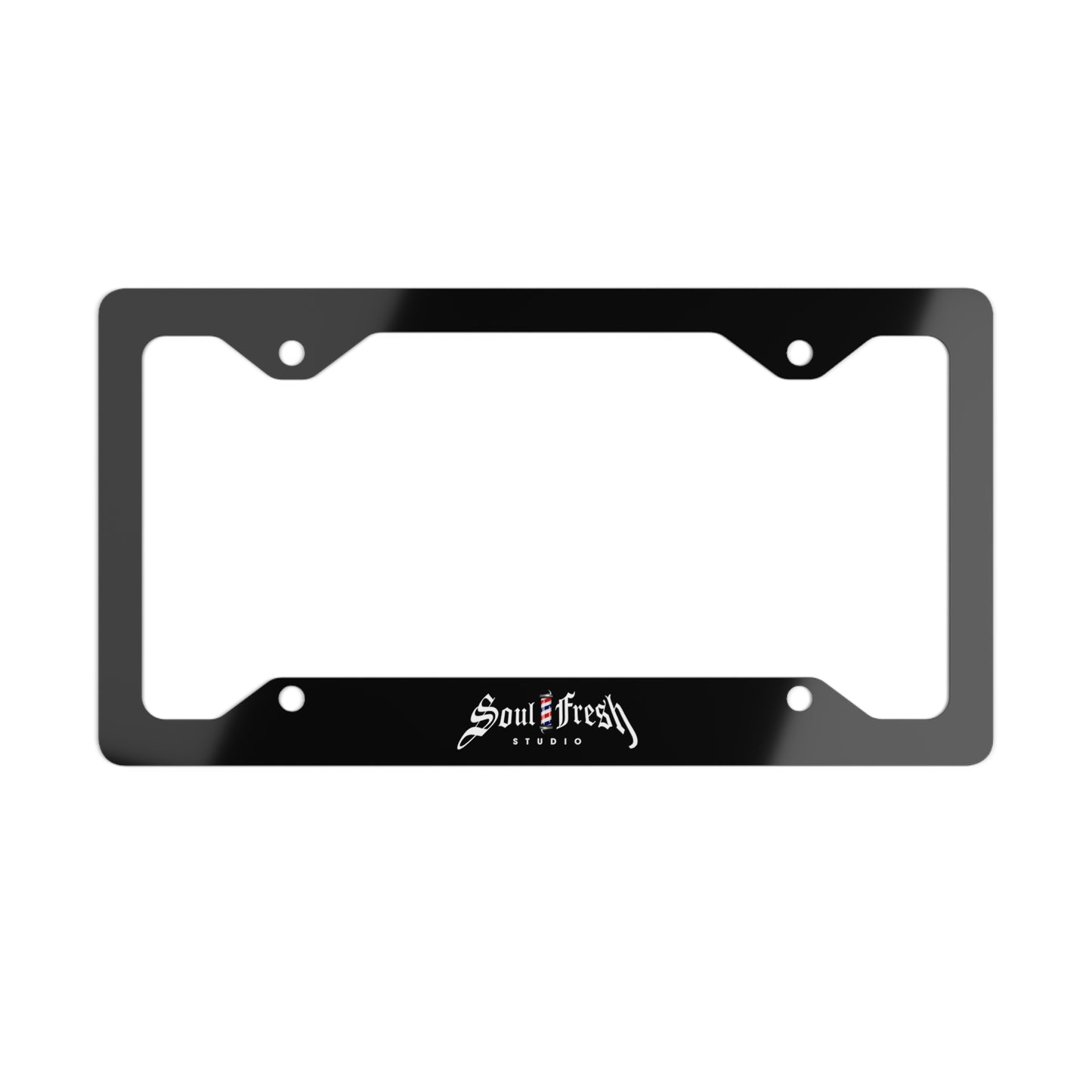 Soul Fresh Studio Metal License Plate Frame - Stylish Car Accessory for Auto Enthusiasts